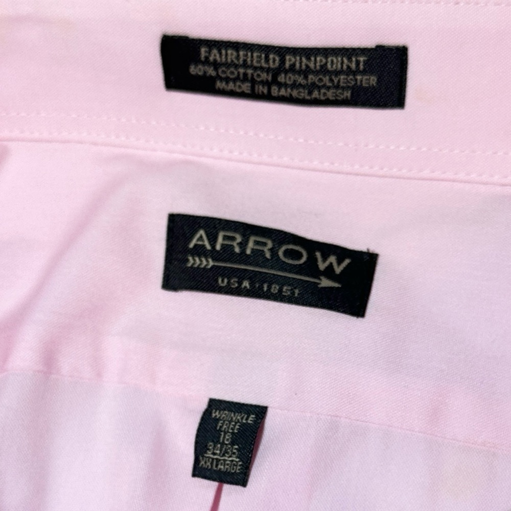 NWT Arrow Fairfield Pinpoint Shirt 2XL - Picture 9 of 10